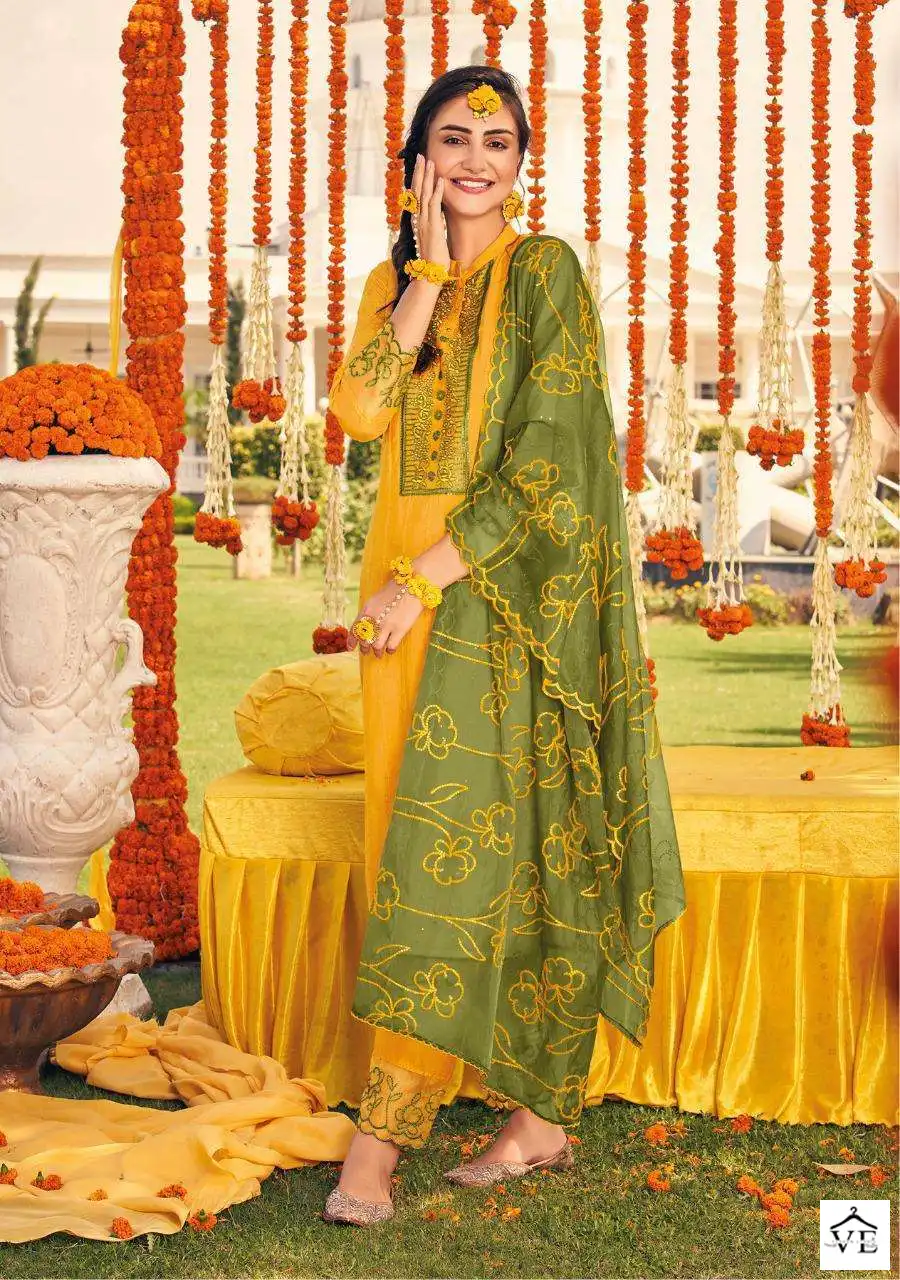 Kalki Fashion Haldi Mahendi Vol 4 Pure Viscose Wholesale Designer Readymade Salwar Suit Catalog — Wholesale Salwar Suits, MPA wholesale from Surat - Gallery Image 2