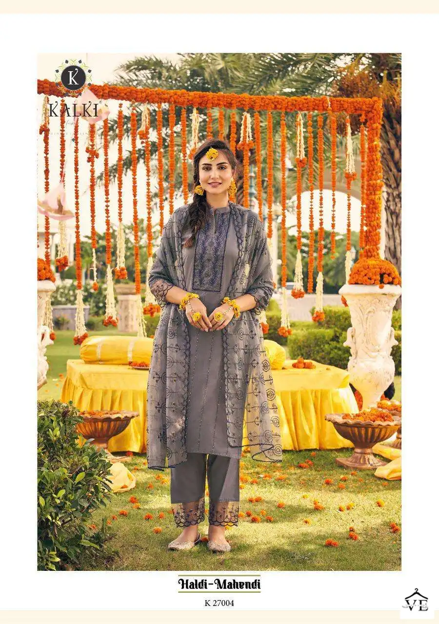 Kalki Fashion Haldi Mahendi Vol 4 Pure Viscose Wholesale Designer Readymade Salwar Suit Catalog — Wholesale Salwar Suits, MPA wholesale from Surat - Gallery Image 4