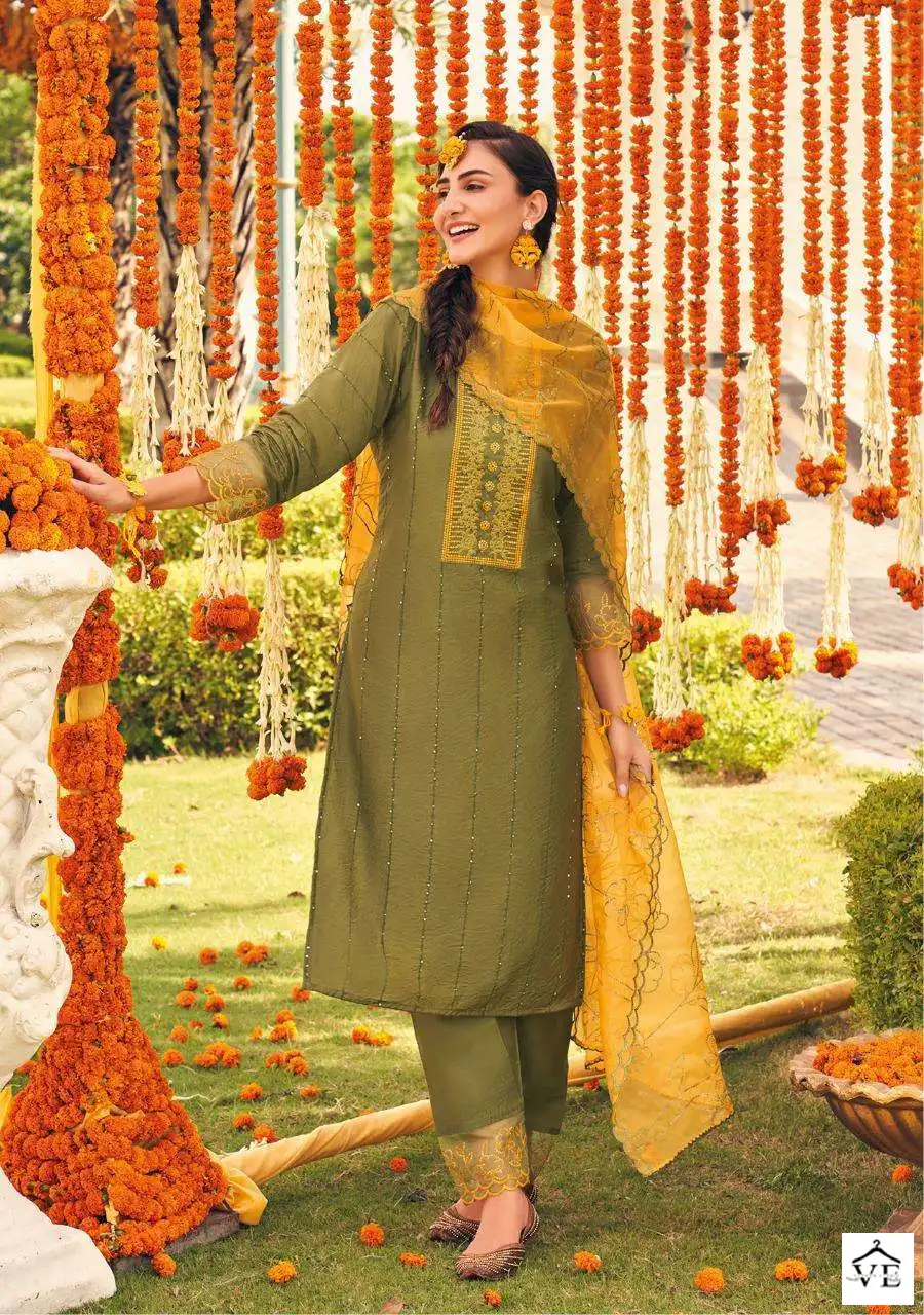 Kalki Fashion Haldi Mahendi Vol 4 Pure Viscose Wholesale Designer Readymade Salwar Suit Catalog — Wholesale Salwar Suits, MPA wholesale from Surat - Gallery Image 6