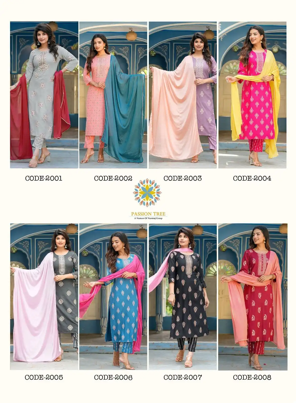 Passion Tree Harvi Vol-2 Rayon Wholesale Readymade Suits Catalog - 8 Pcs Set — Wholesale Salwar Suits, MPA wholesale from Surat — view 9