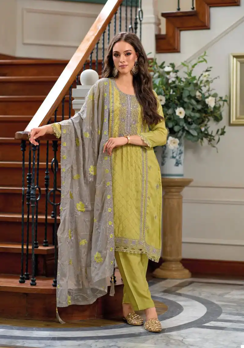 Zaveri Hasrat Soft Organza Wholesale Designer Readymade Salwar Suit Catalog — Wholesale Salwar Suits, MPA wholesale from Surat - Gallery Image 2