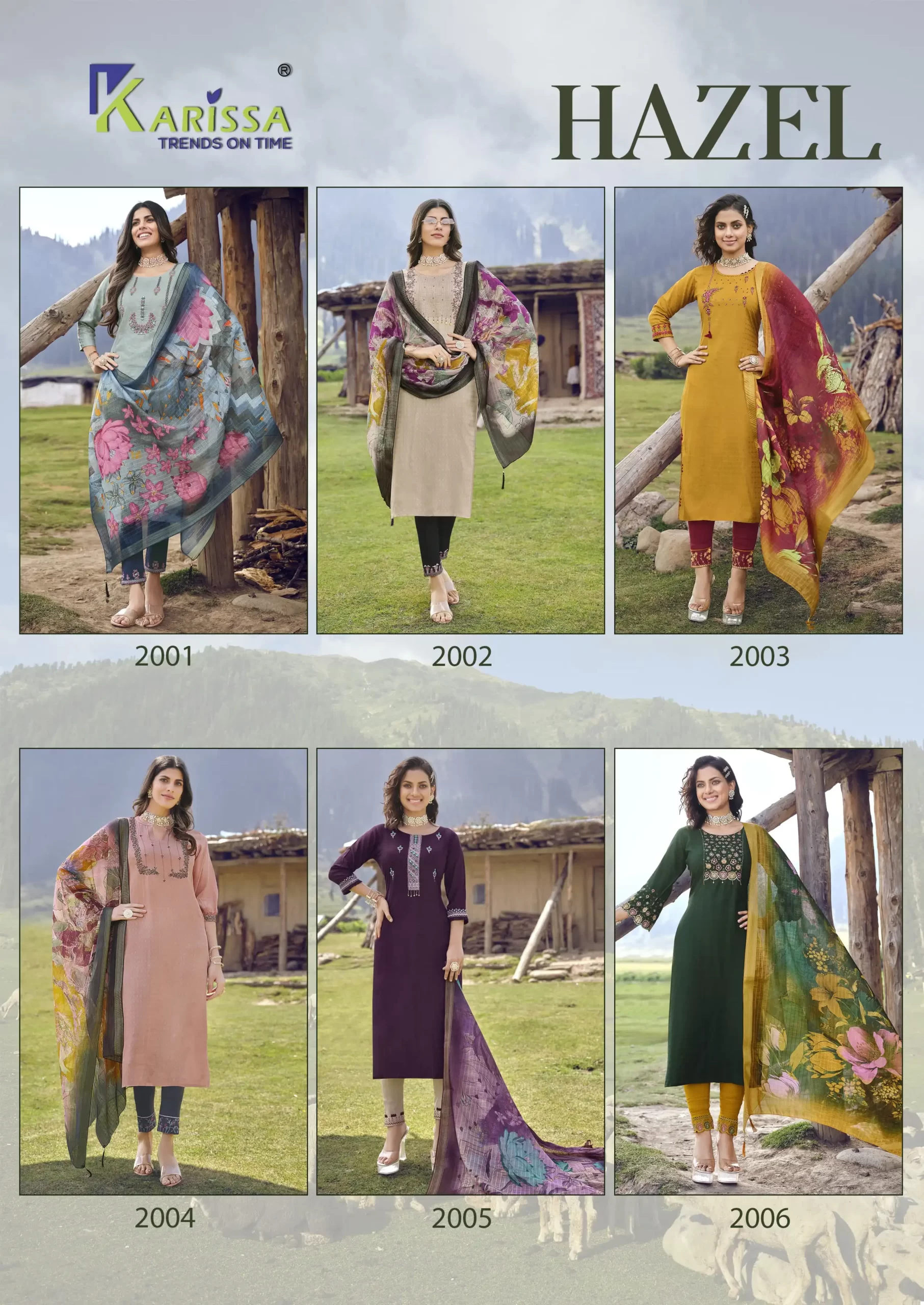 Karissa Hazel Pure Fancy Viscose Wholesale Readymade Salwar Suit Catalog — Wholesale Salwar Suits, Karissa wholesale from Surat — view 7