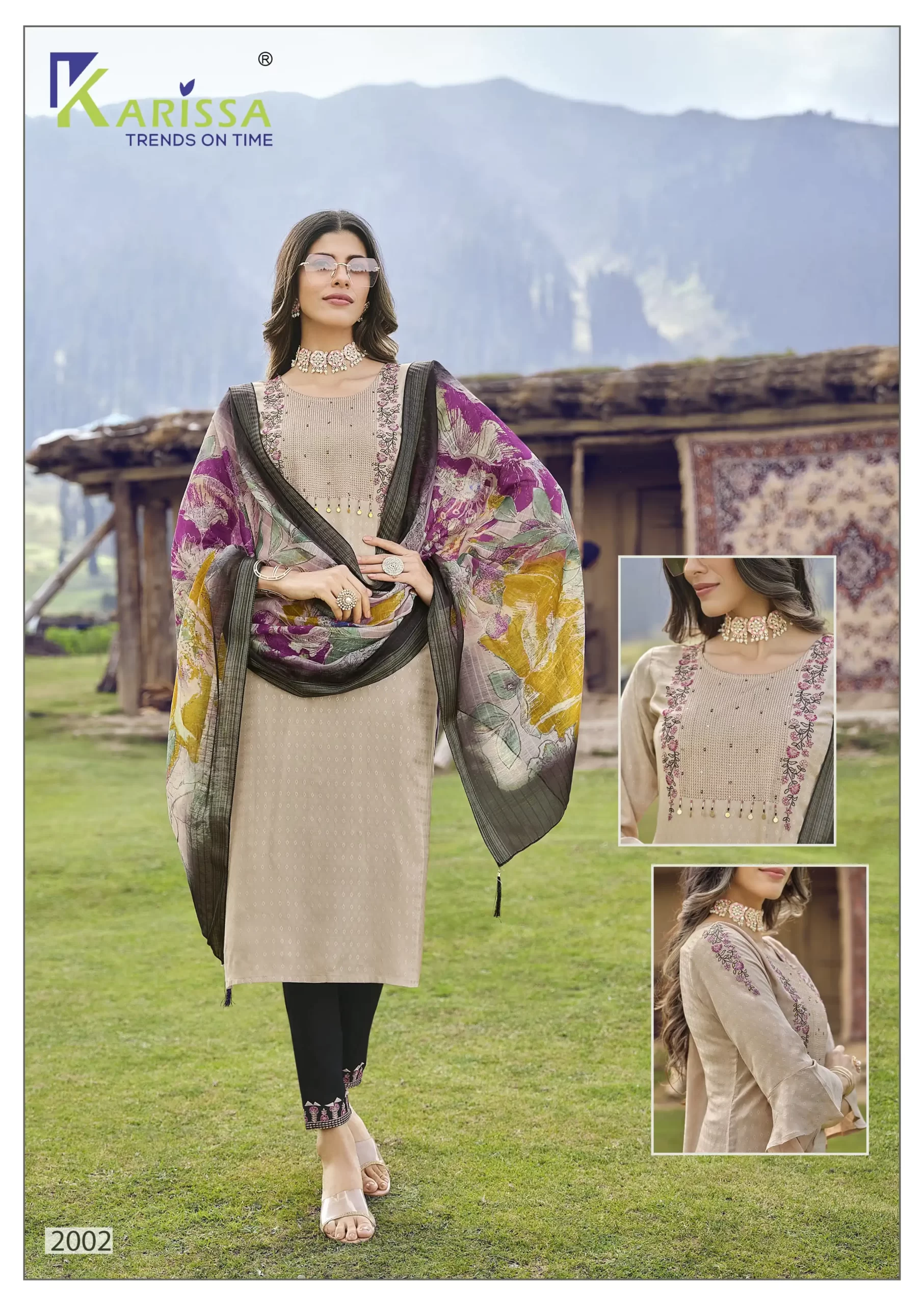 Karissa Hazel Pure Fancy Viscose Wholesale Readymade Salwar Suit Catalog — Wholesale Salwar Suits, Karissa wholesale from Surat - Gallery Image 2