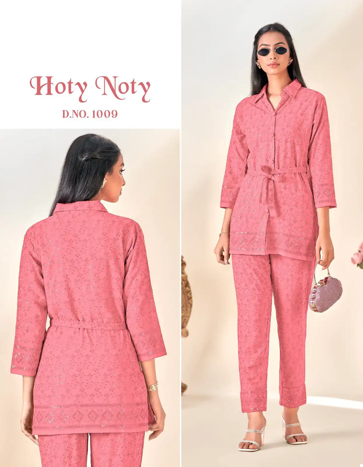 Tunic House Hoty Noty Rayon Wholesale Designer Stylish Cool Cord Sets Catalog — Wholesale Kurtis, MPA wholesale from Surat — view 7