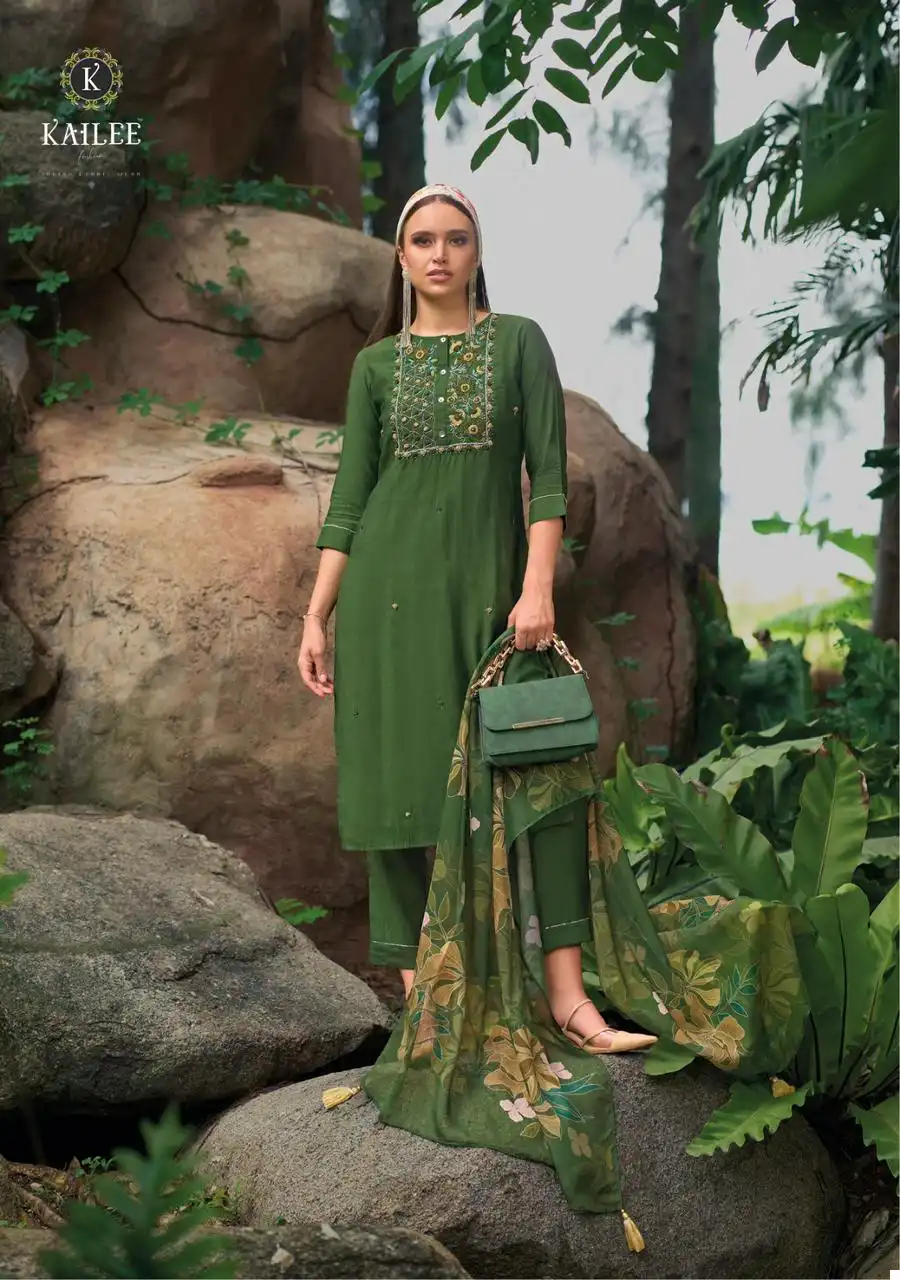 Kailee Fashion Humsafar Pure Viscose Silk Wholesale Readymade Suits Catalog — Wholesale Salwar Suits, Kailee Fashion wholesale from Surat - Gallery Image 3