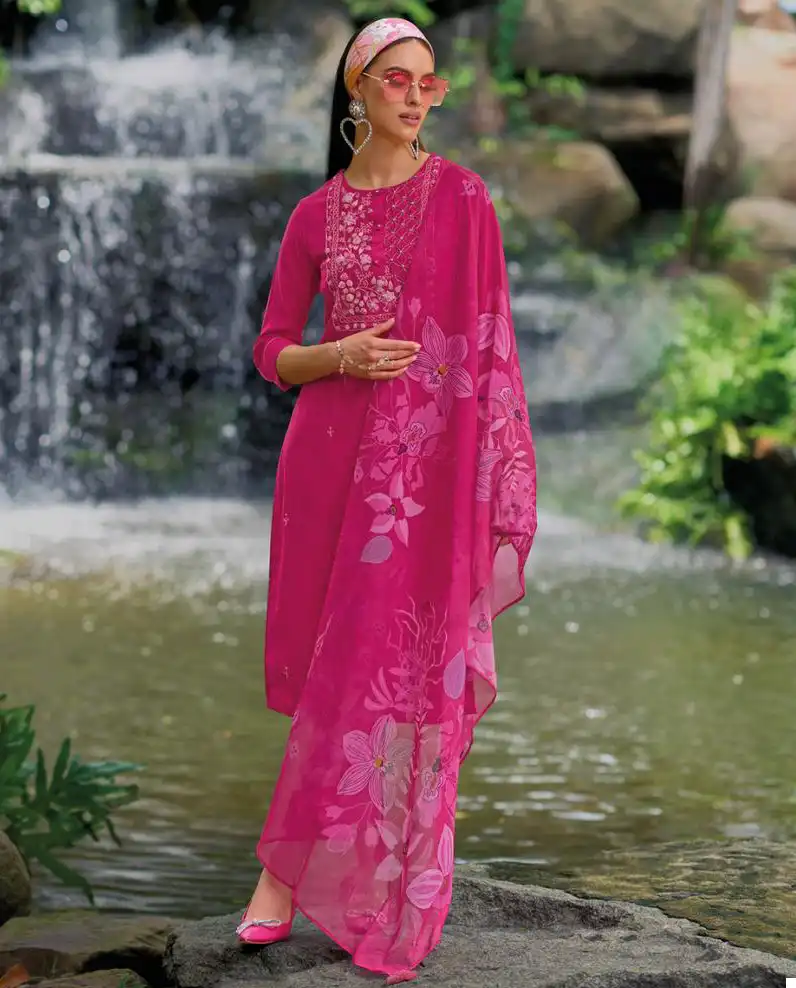 Kailee Fashion Humsafar Pure Viscose Silk Wholesale Readymade Suits Catalog — Wholesale Salwar Suits, Kailee Fashion wholesale from Surat — view 1