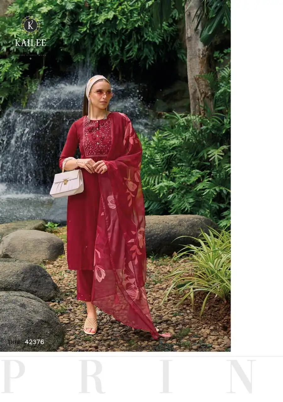 Kailee Fashion Humsafar Pure Viscose Silk Wholesale Readymade Suits Catalog — Wholesale Salwar Suits, Kailee Fashion wholesale from Surat - Gallery Image 6