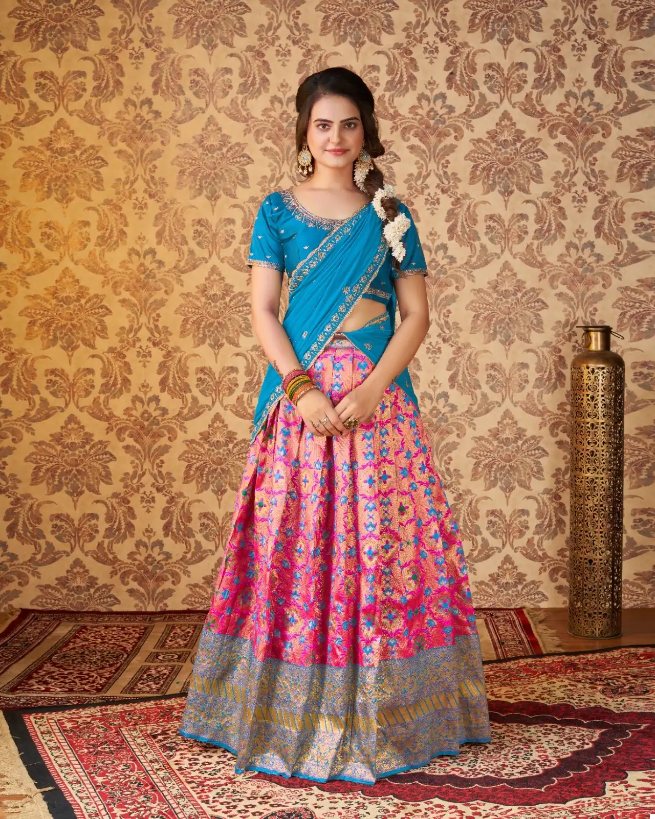 VE Riddhi Vol 1 Heavy Kanjivaram Silk Wholesale Kanjivaram Lehenga Choli Catalog — Wholesale Lehenga, MPA wholesale from Surat — view 13
