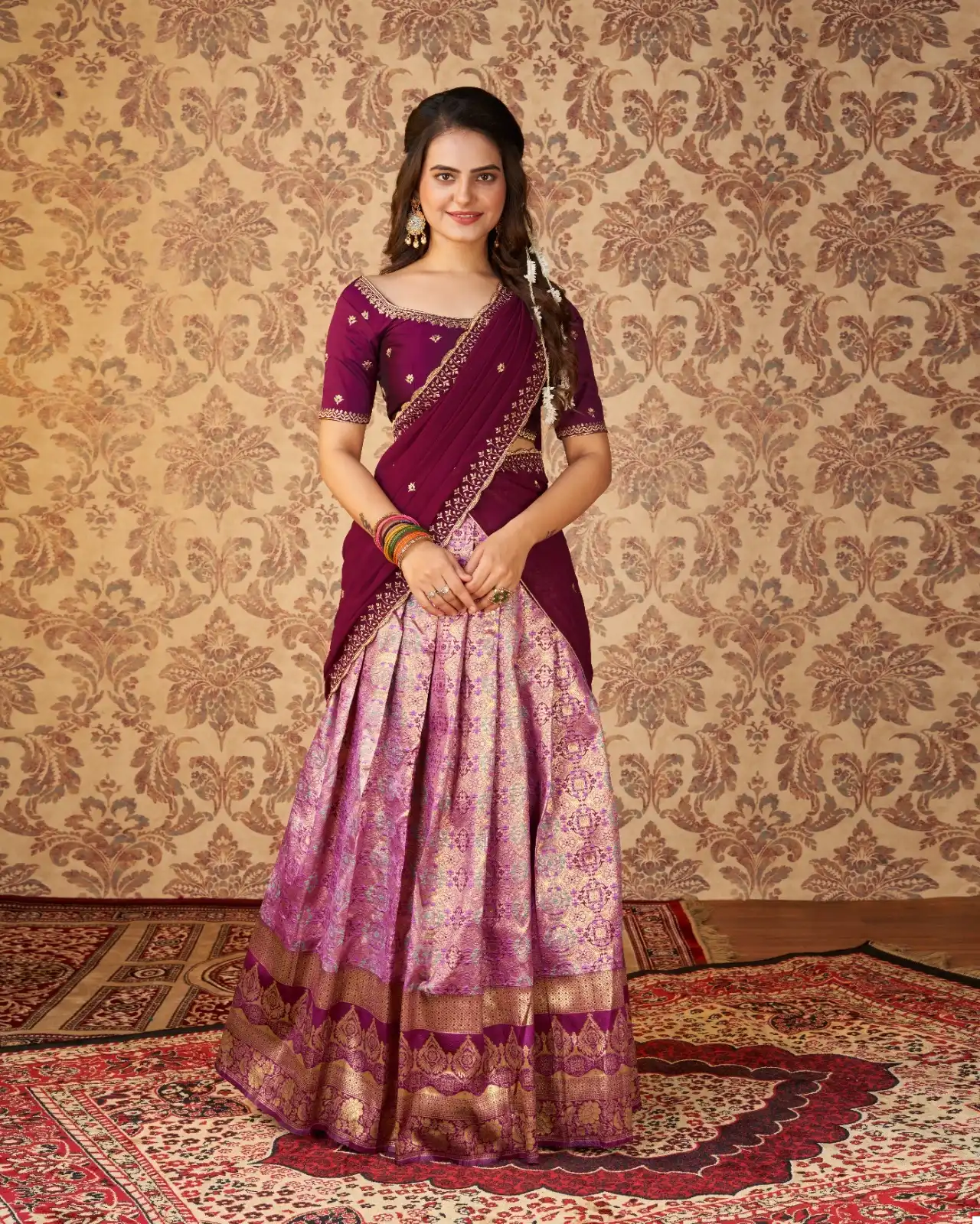 VE Riddhi Vol 1 Heavy Kanjivaram Silk Wholesale Kanjivaram Lehenga Choli Catalog — Wholesale Lehenga, MPA wholesale from Surat - Gallery Image 10