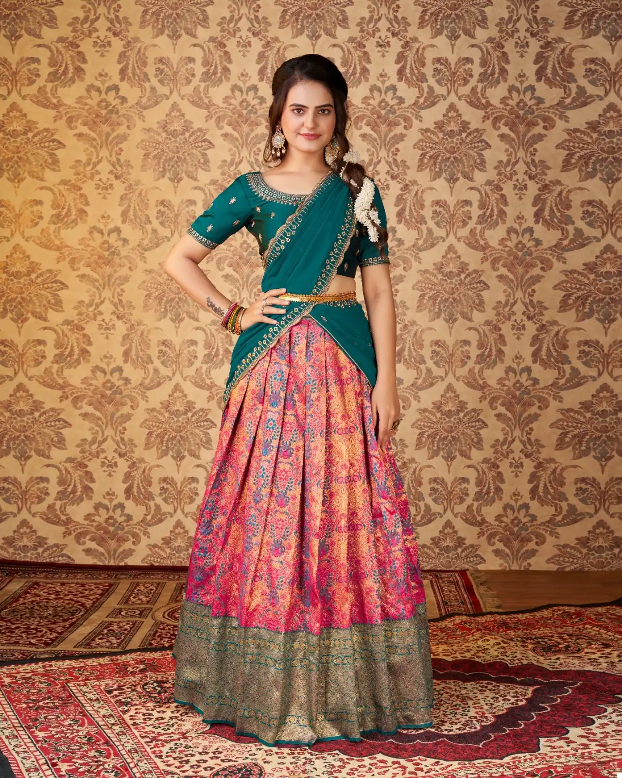 VE Riddhi Vol 1 Heavy Kanjivaram Silk Wholesale Kanjivaram Lehenga Choli Catalog — Wholesale Lehenga, MPA wholesale from Surat - Gallery Image 11