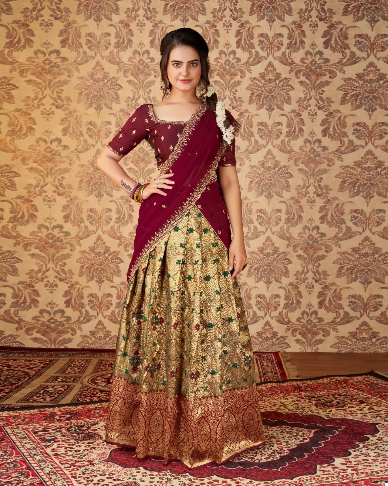 VE Riddhi Vol 1 Heavy Kanjivaram Silk Wholesale Kanjivaram Lehenga Choli Catalog — Wholesale Lehenga, MPA wholesale from Surat - Gallery Image 12