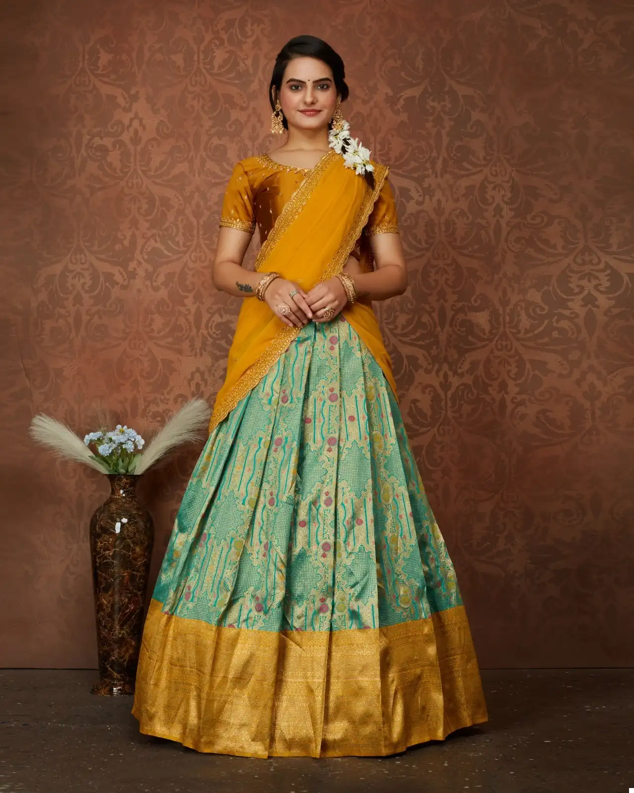 VE Riddhi Vol 1 Heavy Kanjivaram Silk Wholesale Kanjivaram Lehenga Choli Catalog — Wholesale Lehenga, MPA wholesale from Surat - Gallery Image 2