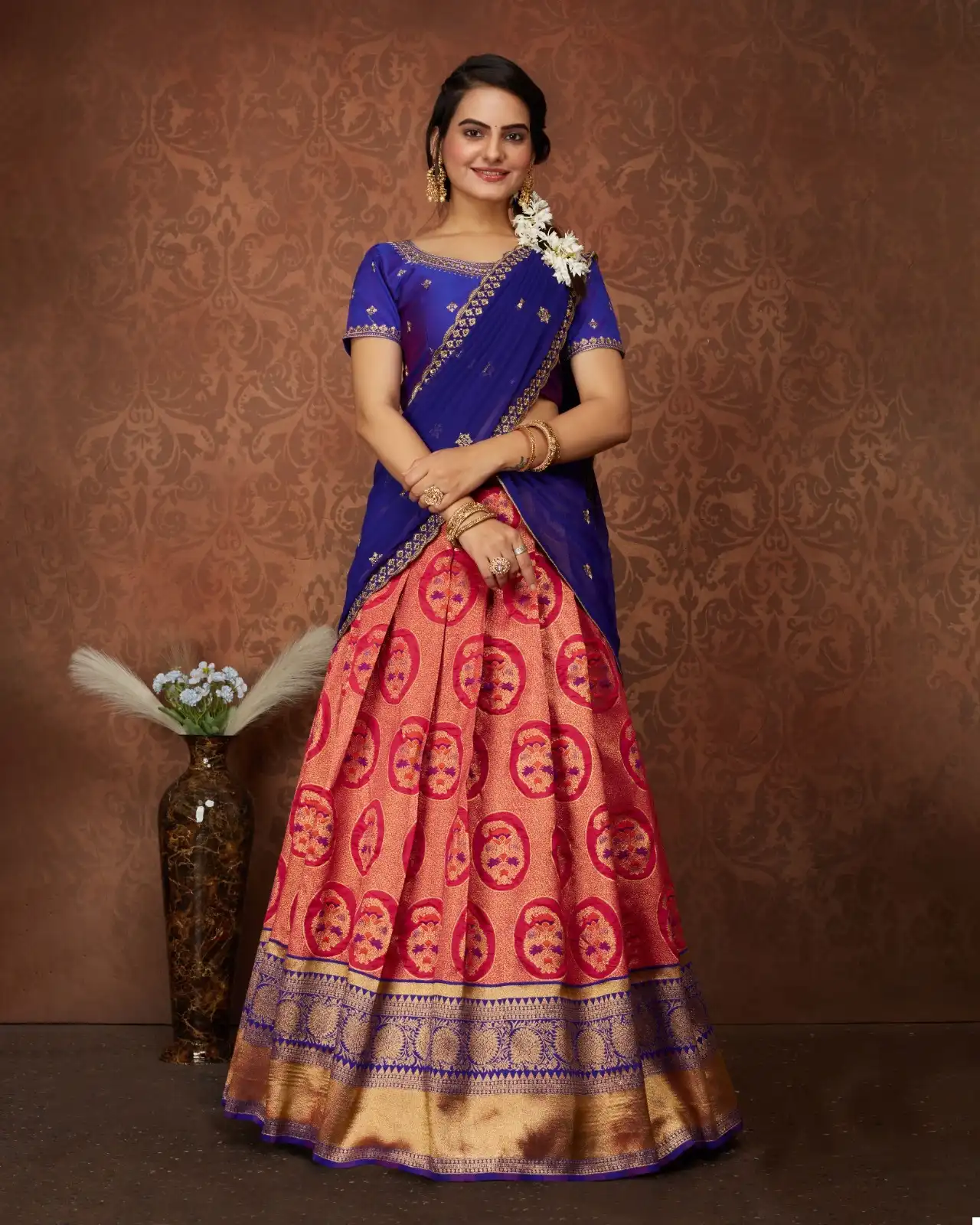 VE Riddhi Vol 1 Heavy Kanjivaram Silk Wholesale Kanjivaram Lehenga Choli Catalog — Wholesale Lehenga, MPA wholesale from Surat - Gallery Image 3
