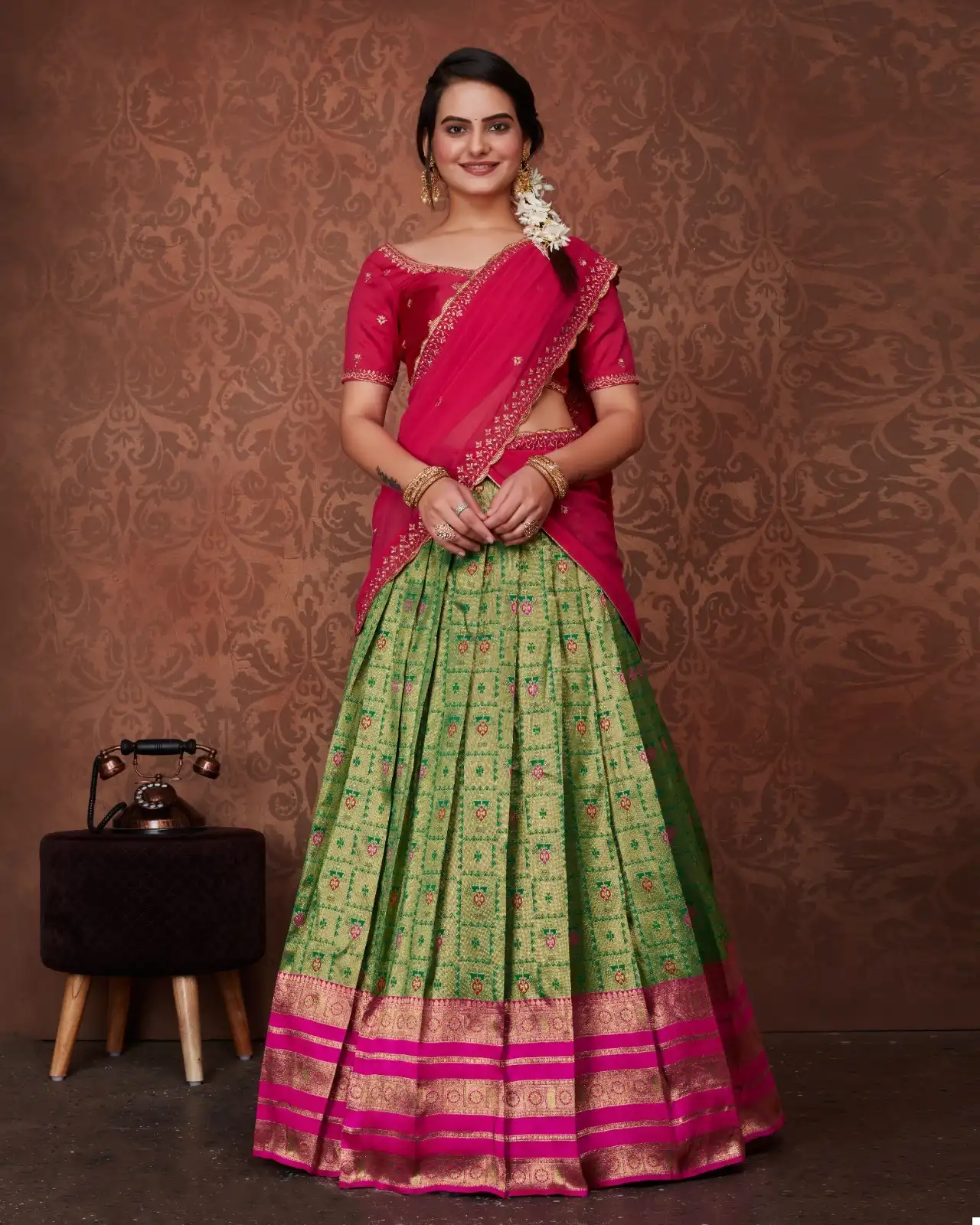 VE Riddhi Vol 1 Heavy Kanjivaram Silk Wholesale Kanjivaram Lehenga Choli Catalog — Wholesale Lehenga, MPA wholesale from Surat - Gallery Image 4