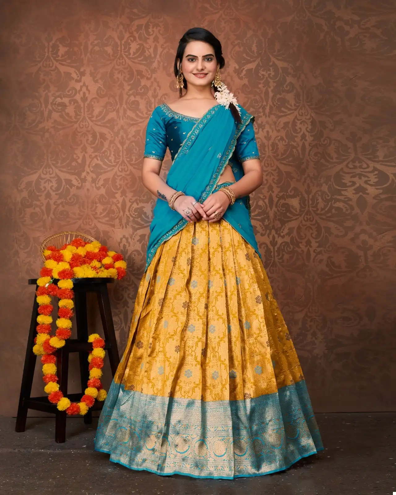 VE Riddhi Vol 1 Heavy Kanjivaram Silk Wholesale Kanjivaram Lehenga Choli Catalog — Wholesale Lehenga, MPA wholesale from Surat - Gallery Image 5