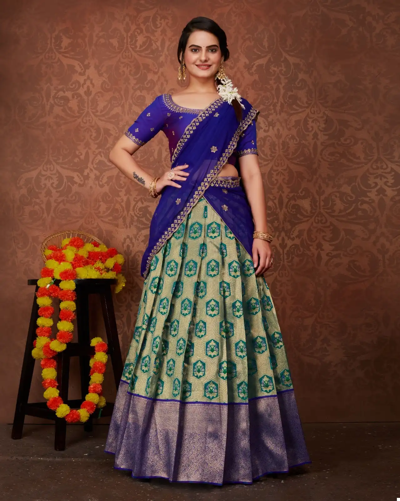 VE Riddhi Vol 1 Heavy Kanjivaram Silk Wholesale Kanjivaram Lehenga Choli Catalog — Wholesale Lehenga, MPA wholesale from Surat - Gallery Image 6