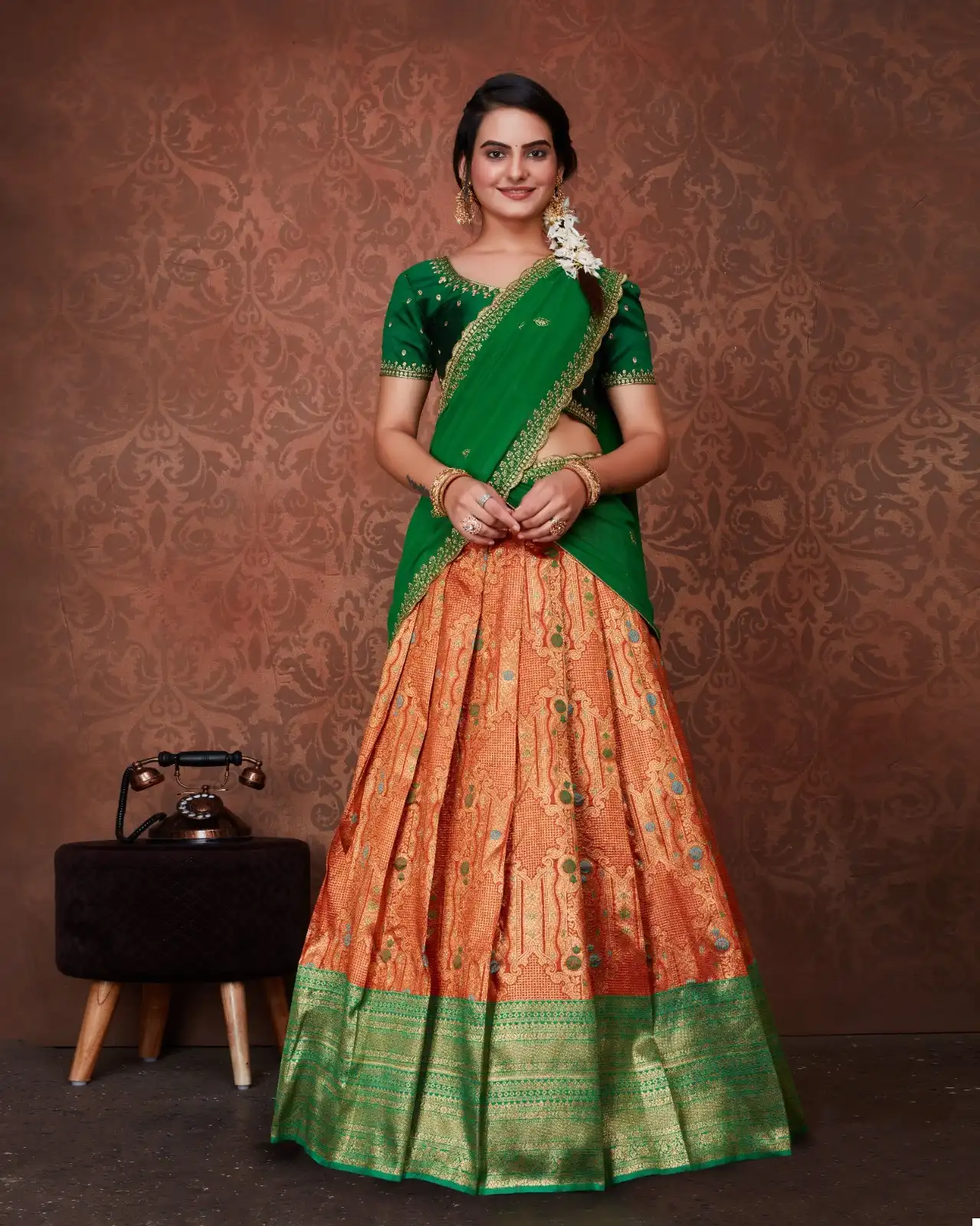 VE Riddhi Vol 1 Heavy Kanjivaram Silk Wholesale Kanjivaram Lehenga Choli Catalog — Wholesale Lehenga, MPA wholesale from Surat - Gallery Image 7
