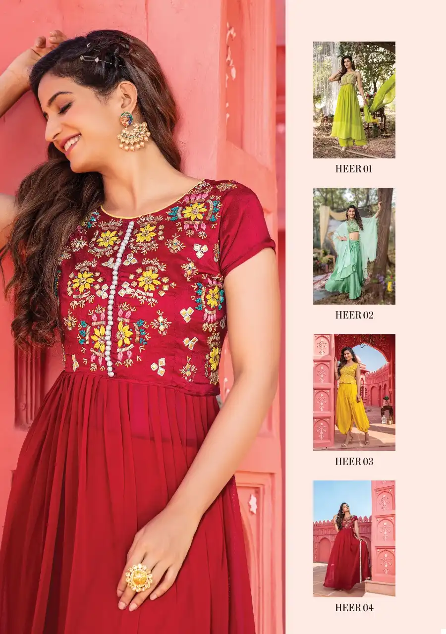 Wanna Heer Heavy &amp; Fancy Fabrics Wholesale Festive Collection Catalog — Wholesale Kurtis, MPA wholesale from Surat — view 5