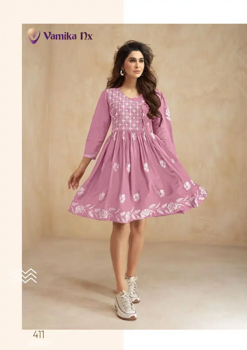 Vamika Nx Ibadat Rayon Wholesale Designer Tunics Catalog — Wholesale Kurtis, MPA wholesale from Surat — view 2