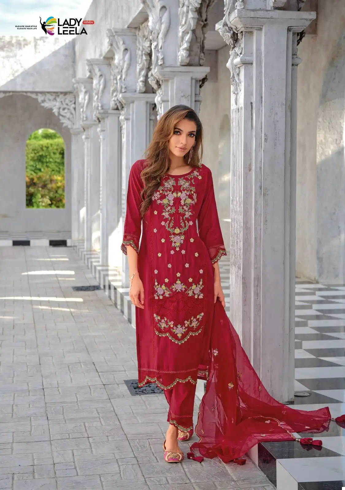 Lady Leela Inaayat Pure Viscose Wholesale Readymade Suits Catalog — Wholesale Salwar Suits, Lady Leela wholesale from Surat - Gallery Image 3