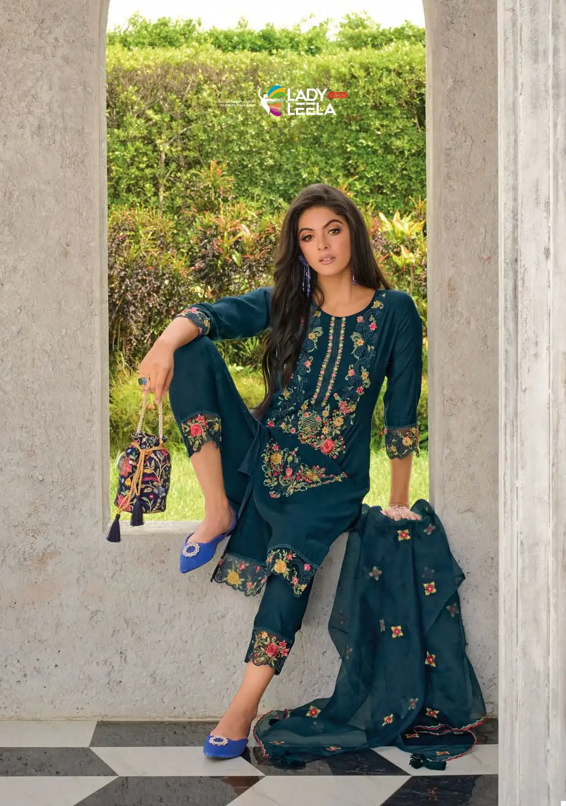 Lady Leela Inaayat Pure Viscose Wholesale Readymade Suits Catalog — Wholesale Salwar Suits, Lady Leela wholesale from Surat - Gallery Image 2