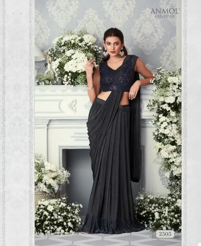 Anmol Innara Vol-04 Lycra Wholesale Readymade Saree Catalog - Image 10