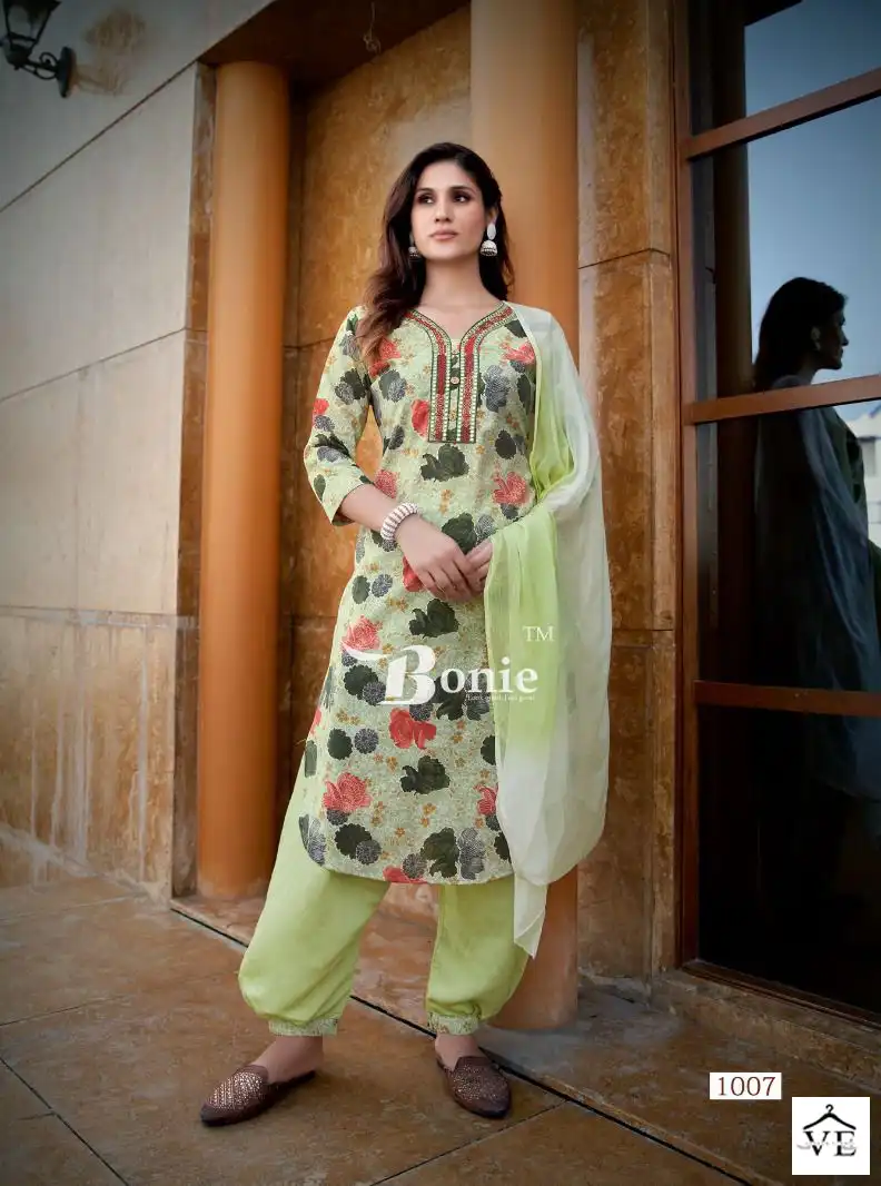 Bonie Izhar Vol 3 Heavy Chanderi Prints Wholesale Readymade Salwar Suit Catalog - Image 6