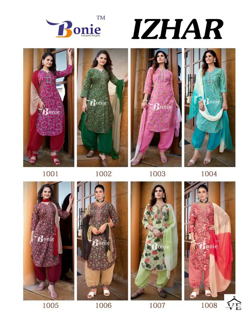 Bonie Izhar Vol 3 Heavy Chanderi Prints Wholesale Readymade Salwar Suit Catalog - Image 7