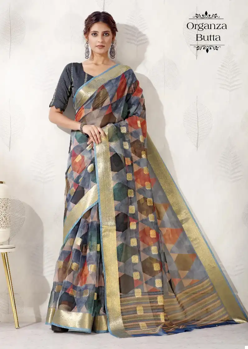 Vardan Ethnic Imli 78 Organza Silk Wholesale Sarees Catalog — Wholesale Sarees, MPA wholesale from Surat - Gallery Image 3