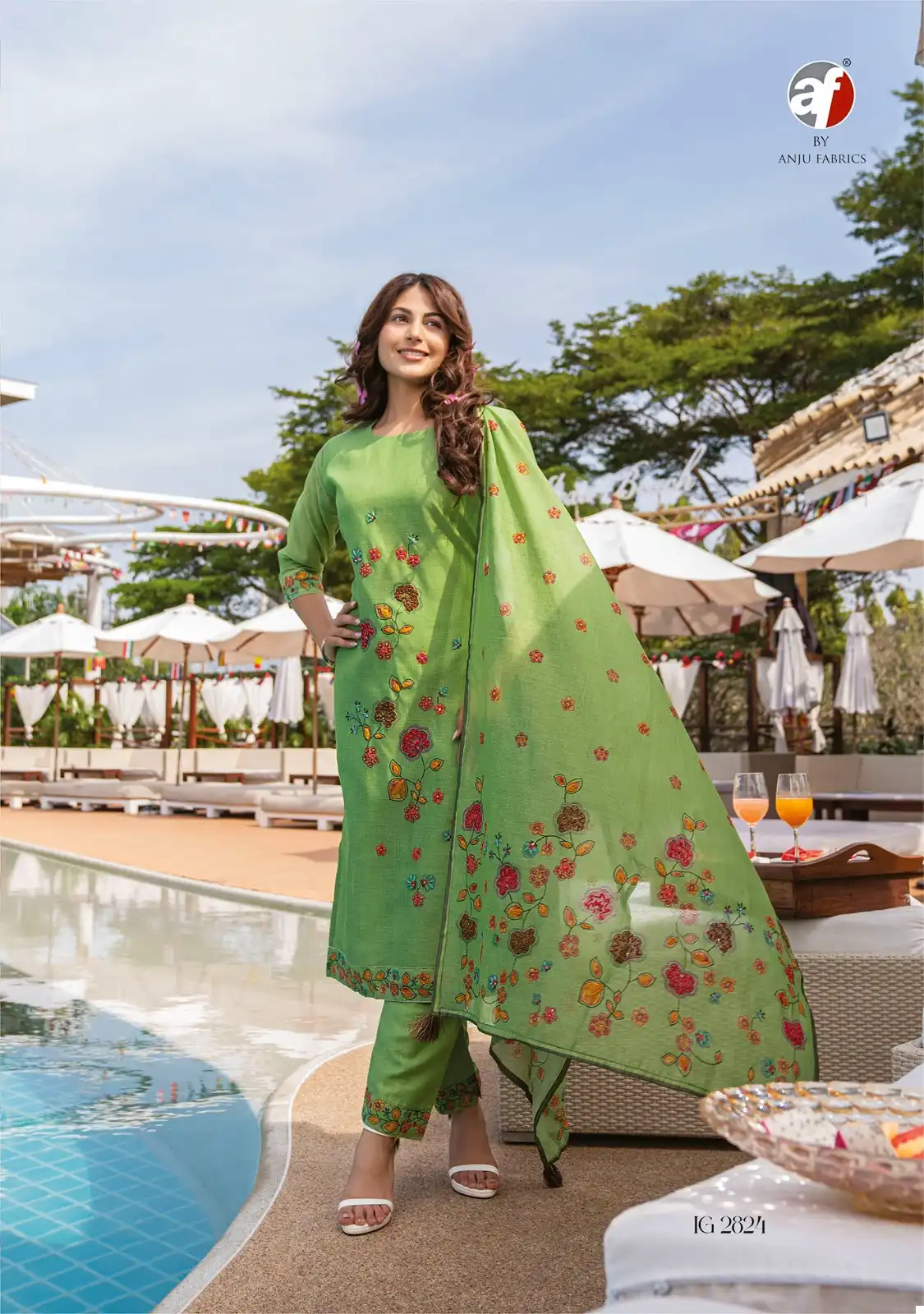 Anju Fabrics Instagirl Vol 4 Pure Modal Silk Wholesale Readymade Suits Catalog - 6 Pcs Set — Wholesale Salwar Suits, MPA wholesale from Surat - Gallery Image 5