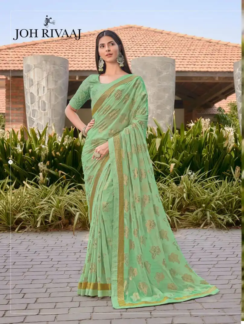 Joh Rivaaj Jacala Vol-630 Fancy Wholesale Saree Catalog — Wholesale Sarees, MPA wholesale from Surat - Gallery Image 16