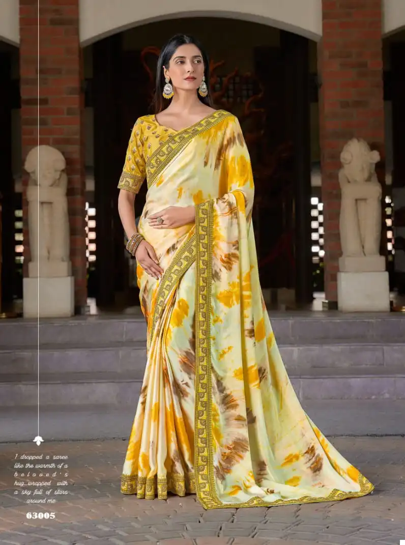 Joh Rivaaj Jacala Vol-630 Fancy Wholesale Saree Catalog — Wholesale Sarees, MPA wholesale from Surat - Gallery Image 17