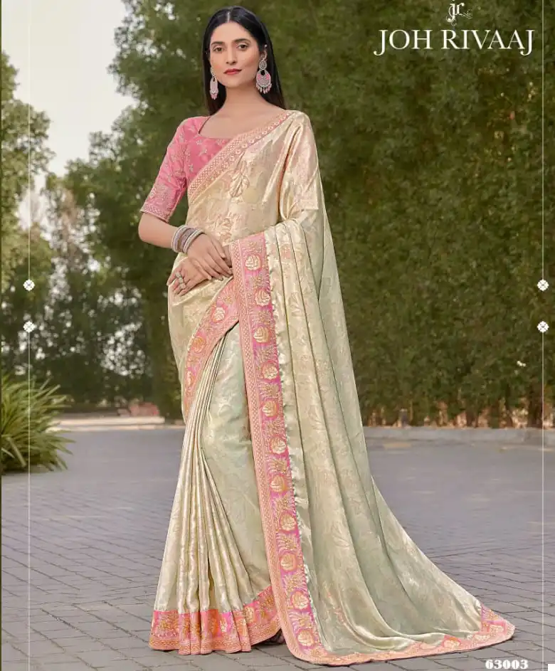 Joh Rivaaj Jacala Vol-630 Fancy Wholesale Saree Catalog — Wholesale Sarees, MPA wholesale from Surat — view 1