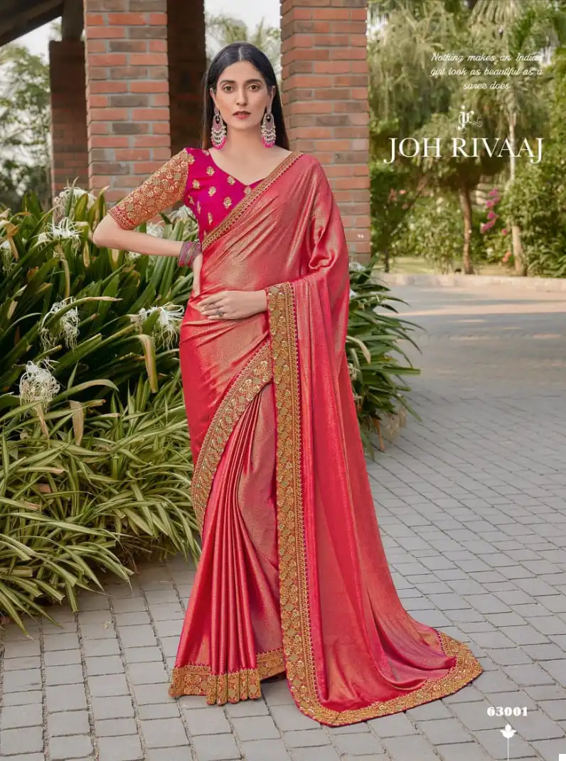 Joh Rivaaj Jacala Vol-630 Fancy Wholesale Saree Catalog — Wholesale Sarees, MPA wholesale from Surat - Gallery Image 3