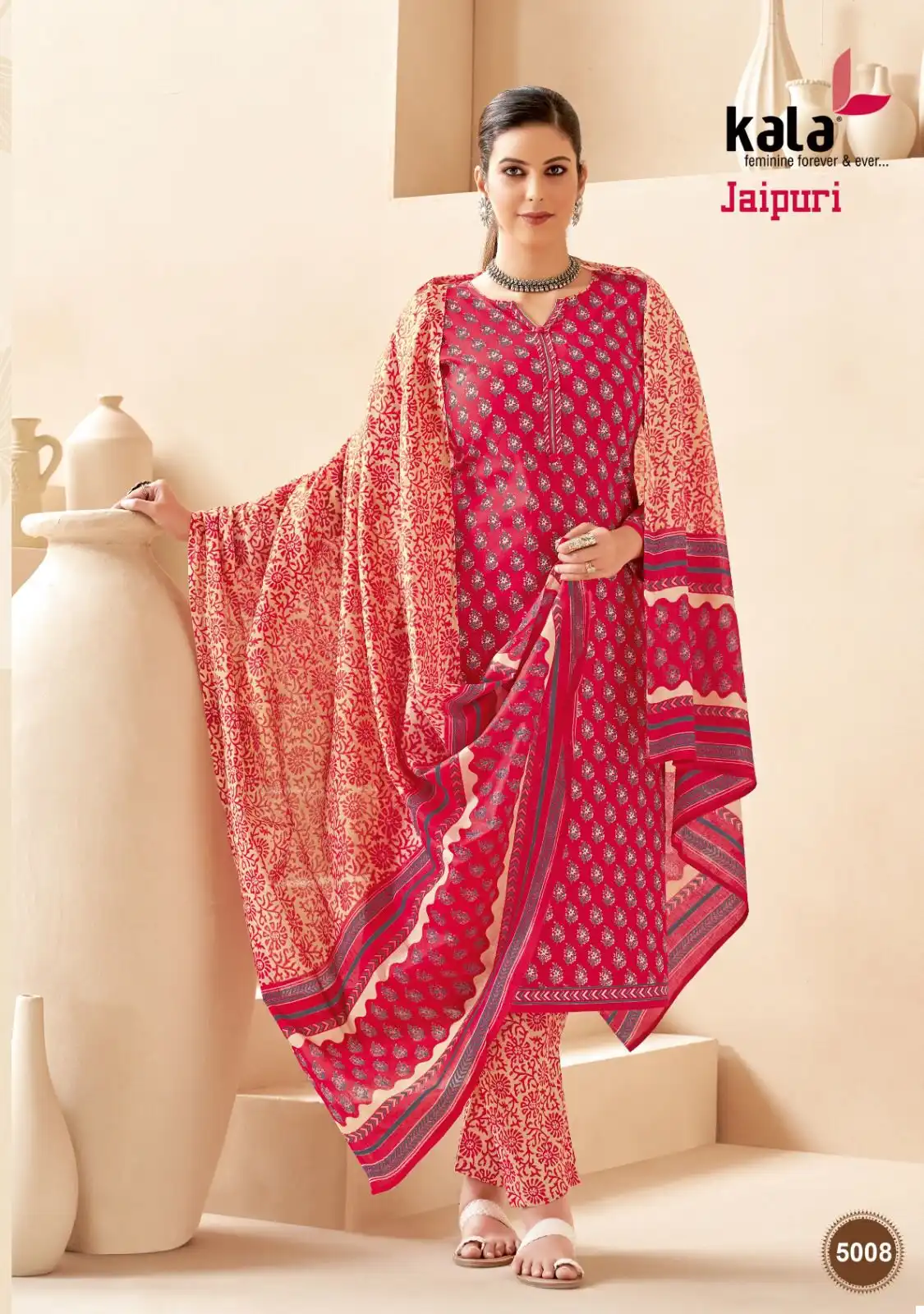 Kala Fashion Jaipuri Vol 3 Cotton Wholesale Readymade Salwar Suit Catalog — Wholesale Salwar Suits, MPA wholesale from Surat - Gallery Image 9