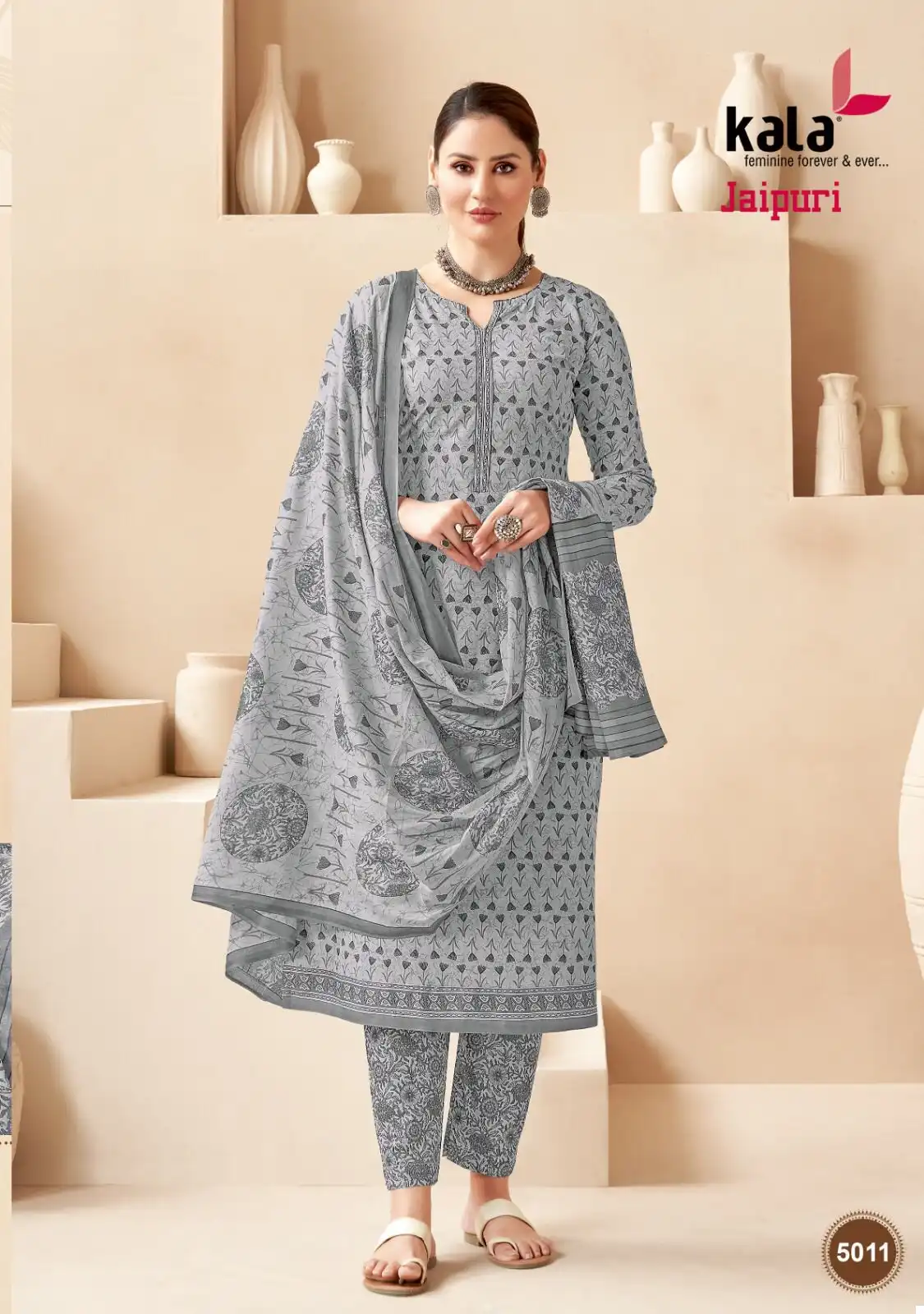 Kala Fashion Jaipuri Vol 3 Cotton Wholesale Readymade Salwar Suit Catalog — Wholesale Salwar Suits, MPA wholesale from Surat - Gallery Image 10