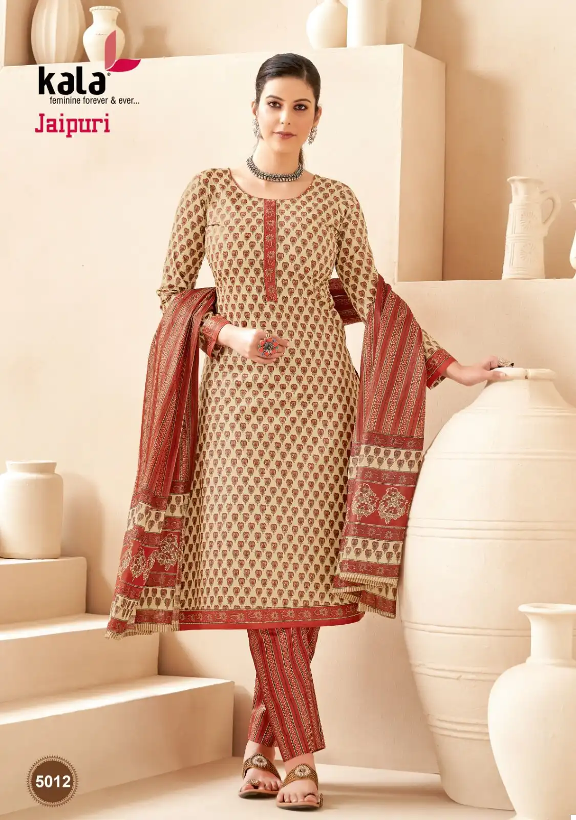 Kala Fashion Jaipuri Vol 3 Cotton Wholesale Readymade Salwar Suit Catalog — Wholesale Salwar Suits, MPA wholesale from Surat - Gallery Image 11