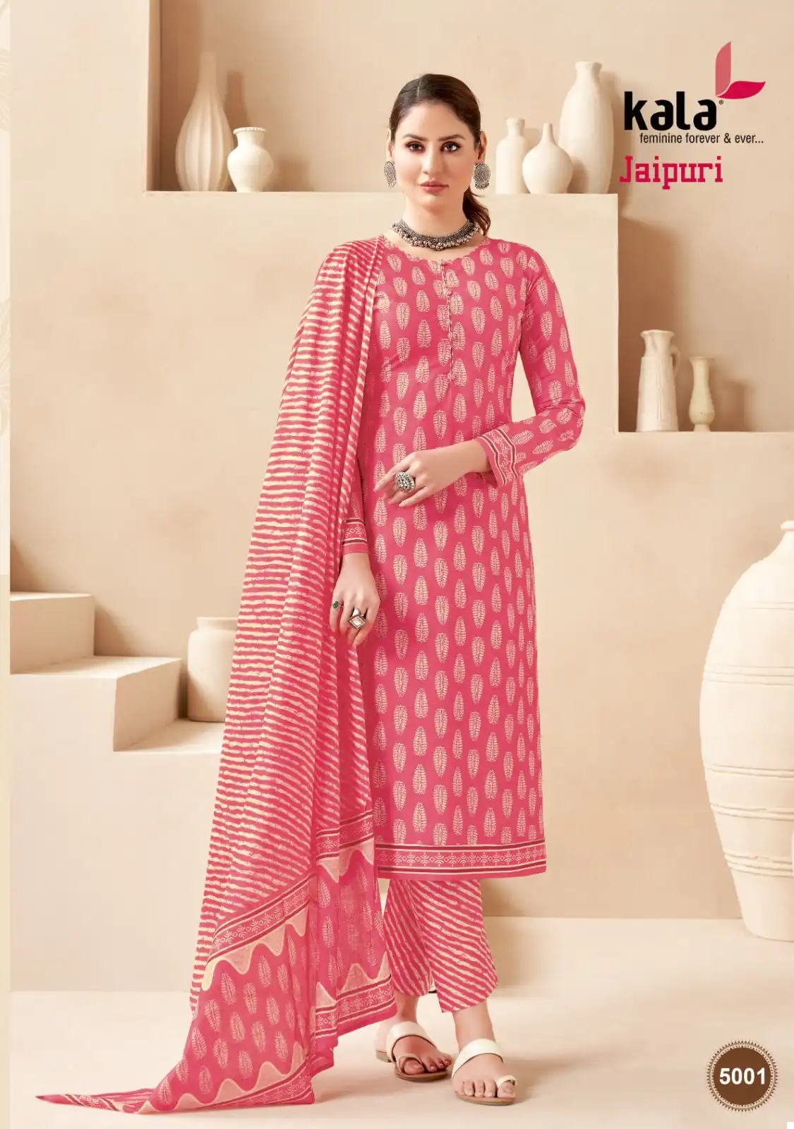 Kala Fashion Jaipuri Vol 3 Cotton Wholesale Readymade Salwar Suit Catalog — Wholesale Salwar Suits, MPA wholesale from Surat - Gallery Image 2