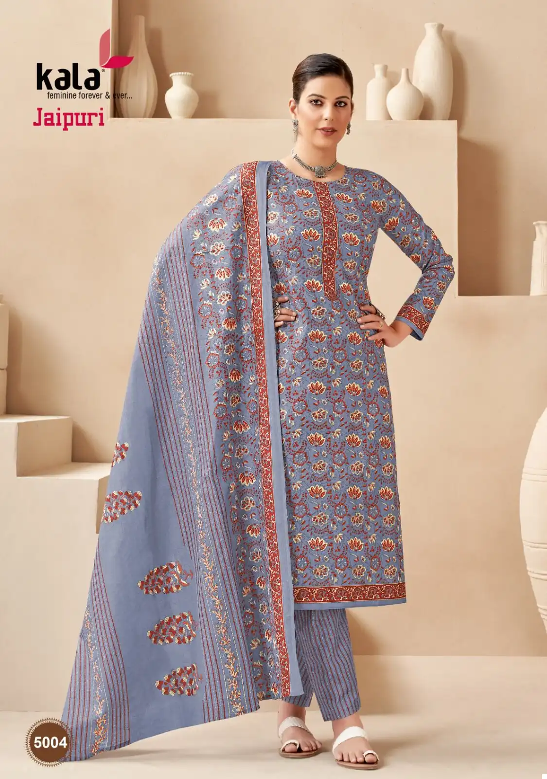 Kala Fashion Jaipuri Vol 3 Cotton Wholesale Readymade Salwar Suit Catalog — Wholesale Salwar Suits, MPA wholesale from Surat - Gallery Image 4