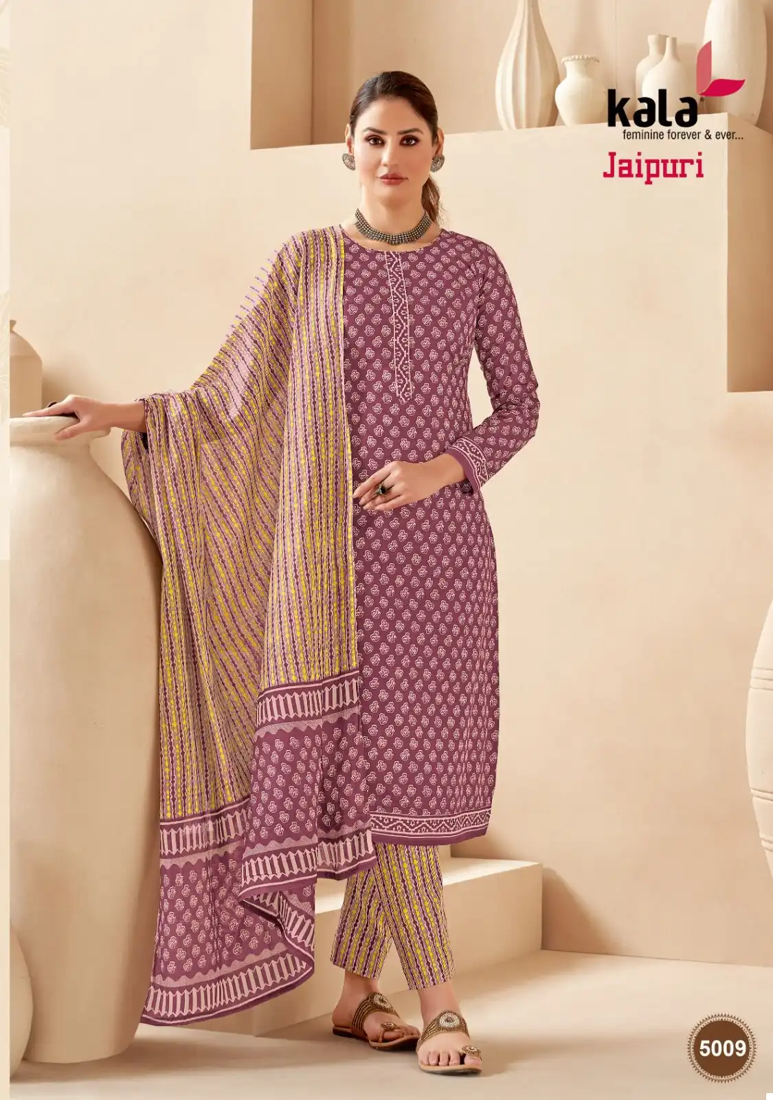Kala Fashion Jaipuri Vol 3 Cotton Wholesale Readymade Salwar Suit Catalog — Wholesale Salwar Suits, MPA wholesale from Surat - Gallery Image 8