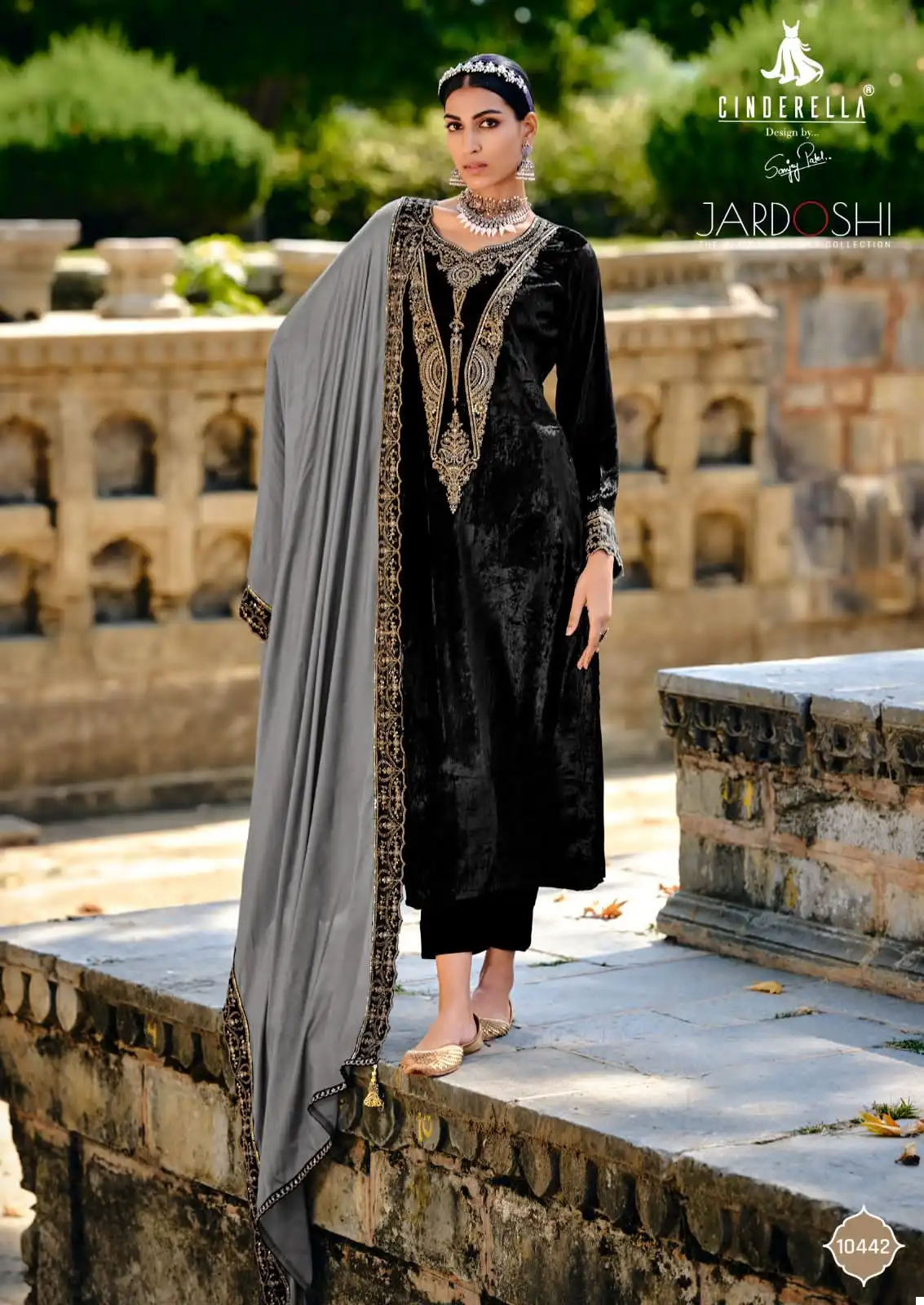 Ibiza Jardoshi Pure Munich Viscose Velvet Wholesale Designer Winter Wear Salwar Suit Catalog — Wholesale Salwar Suits, MPA wholesale from Surat - Gallery Image 3