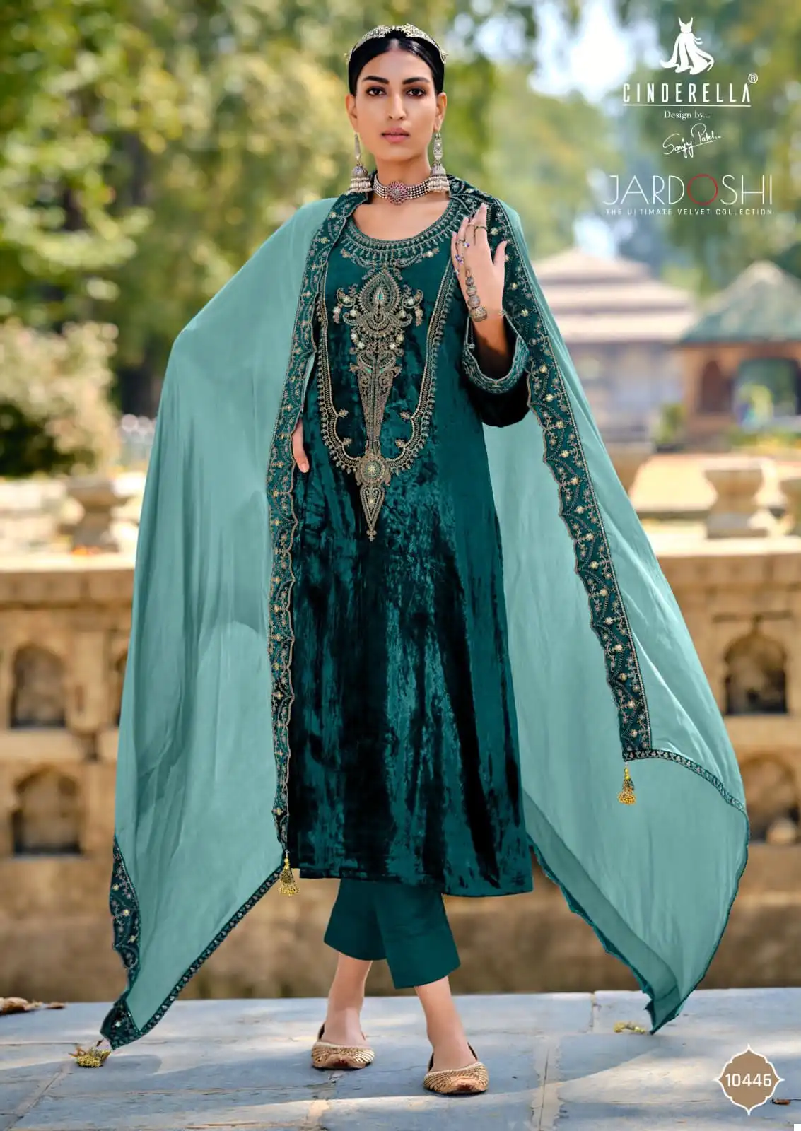 Ibiza Jardoshi Pure Munich Viscose Velvet Wholesale Designer Winter Wear Salwar Suit Catalog — Wholesale Salwar Suits, MPA wholesale from Surat - Gallery Image 5