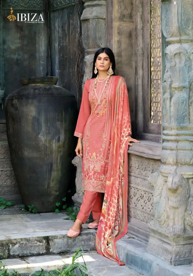 Ibiza Jashn E Firoza Pure Viscose Pashmina Wholesale Designer Winter Wear Salwar Suit Catalog — Wholesale Salwar Suits, MPA wholesale from Surat - Gallery Image 3