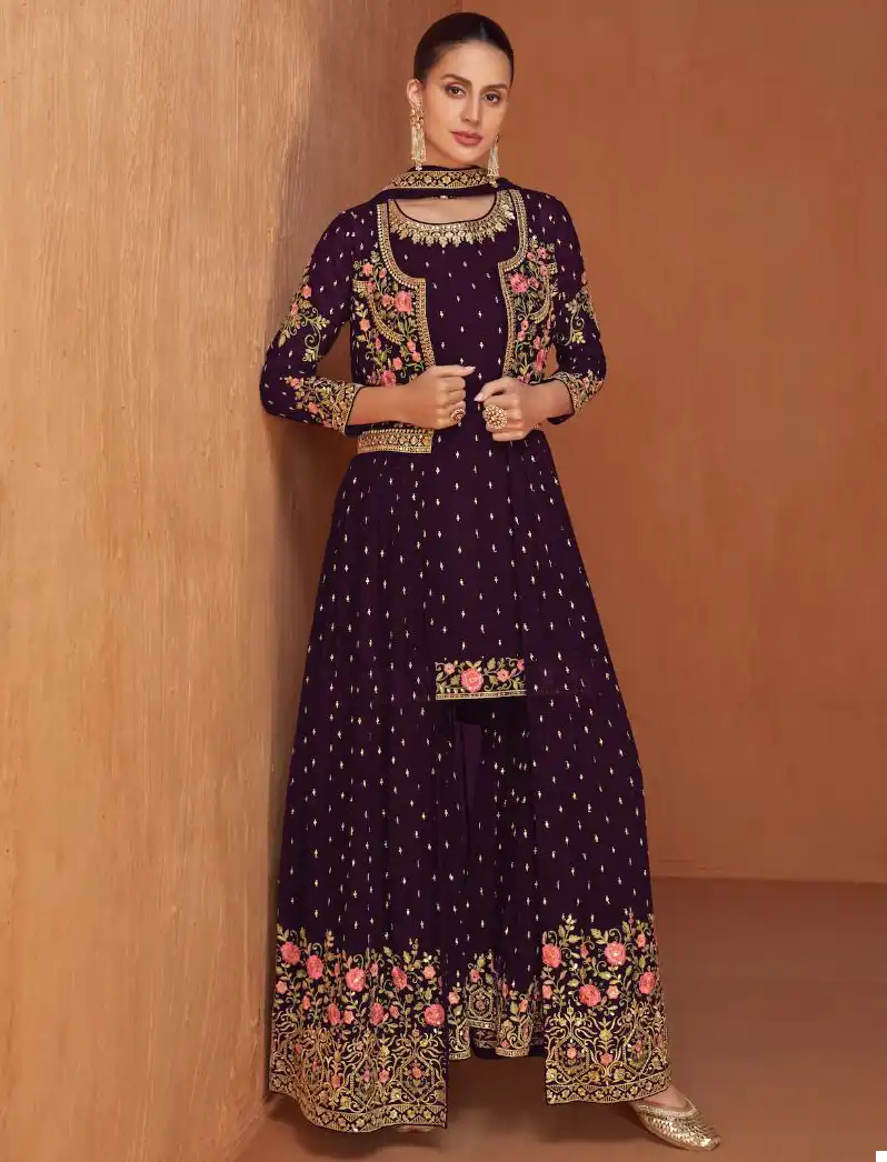 Gulkayra Jasmeen Real Georgette Wholesale Designer Suits Catalog - 4 Pcs Set — Wholesale Salwar Suits, MPA wholesale from Surat — view 1