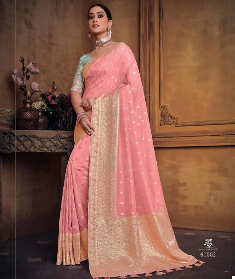 Joh Rivaaj Jayden Vol-610 Dola Silk Wholesale Saree Catalog - Vardan Ethnic