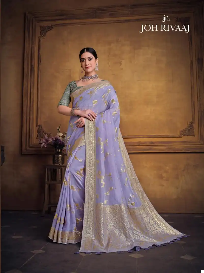 Joh Rivaaj Jayden Vol-610 Dola Silk Wholesale Saree Catalog — Wholesale Sarees, MPA wholesale from Surat - Gallery Image 4