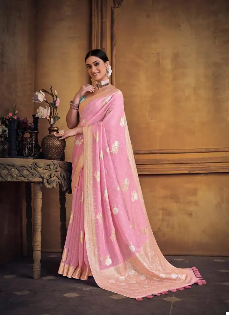 Joh Rivaaj Jayden Vol-610 Dola Silk Wholesale Saree Catalog — Wholesale Sarees, MPA wholesale from Surat - Gallery Image 8