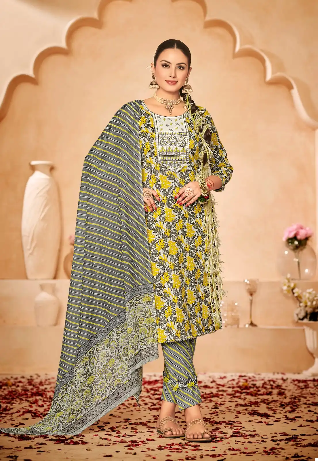 Jt Armani Vol 5 Cotton Wholesale Salwar Suit Catalog — Wholesale Salwar Suits, MPA wholesale from Surat - Gallery Image 3