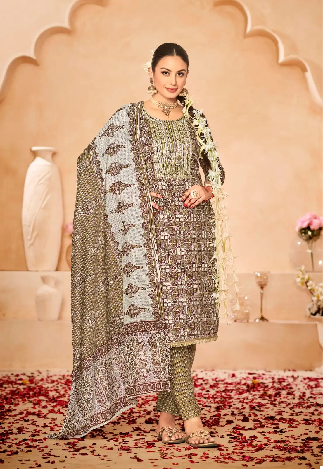 Jt Armani Vol 5 Cotton Wholesale Salwar Suit Catalog — Wholesale Salwar Suits, MPA wholesale from Surat - Gallery Image 5
