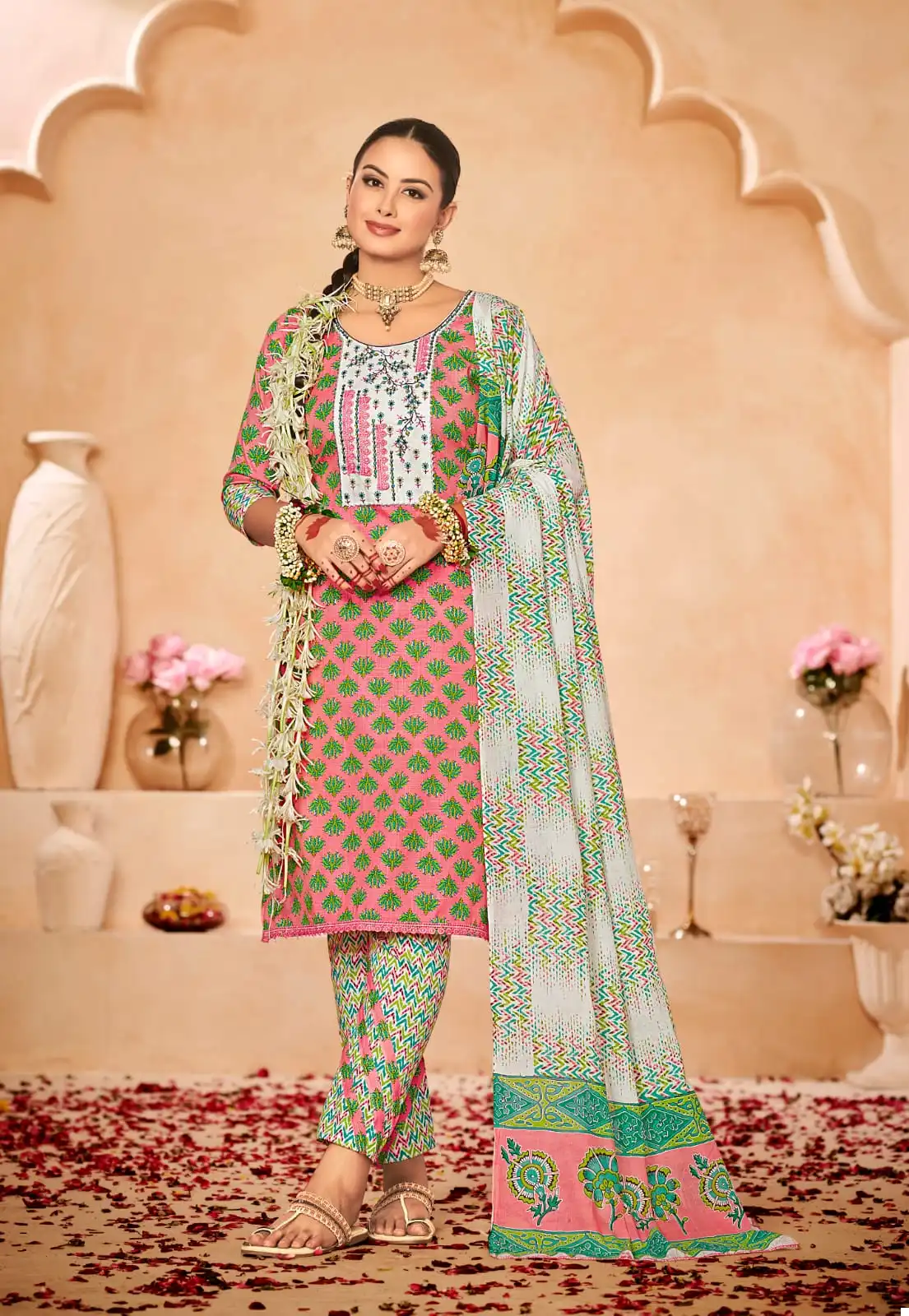 Jt Armani Vol 5 Cotton Wholesale Salwar Suit Catalog — Wholesale Salwar Suits, MPA wholesale from Surat - Gallery Image 8